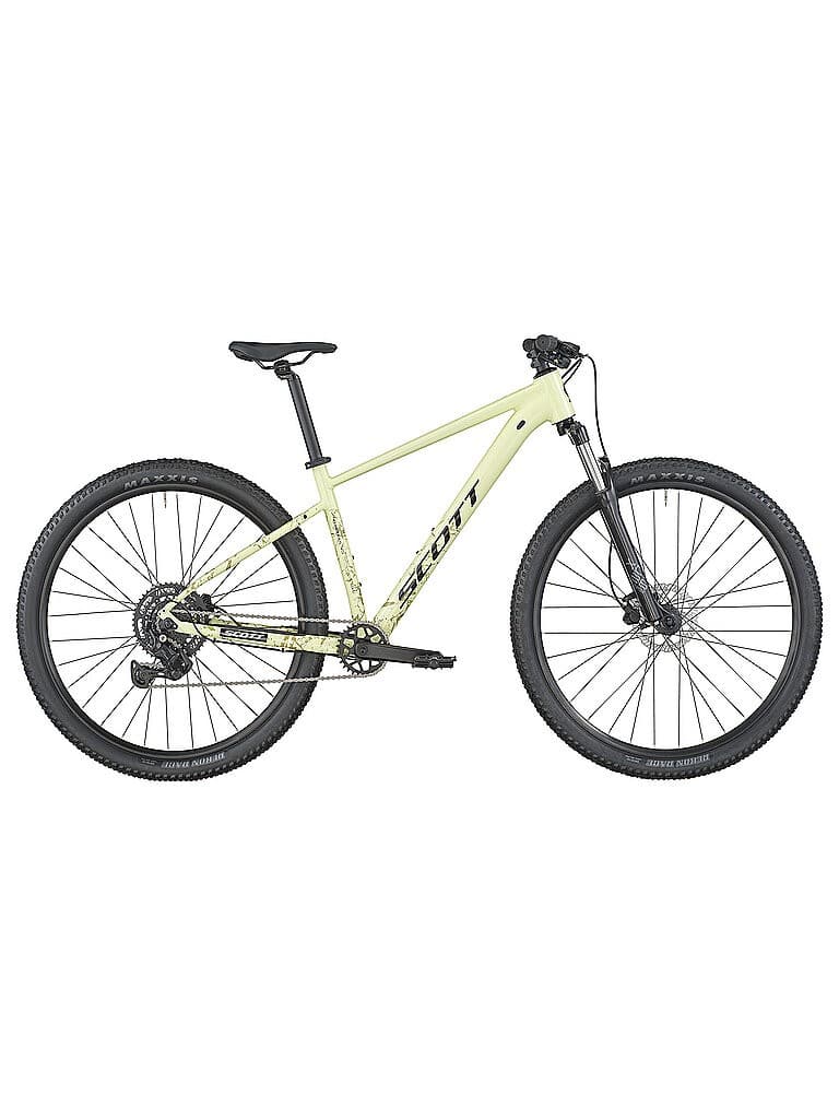 SCOTT Mountainbike Contrail 30 in green, featuring a lightweight frame, 29-inch wheels, thick tires, and a sleek design ideal for off-road riding.