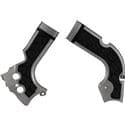 Acerbis X-Grip frame guards in orange and black, designed for KTM SX85 (2019-2024) and Husqvarna TC85 (2018-2024), featuring textured grip and durable material.