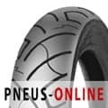 Blackwall motorcycle tyre featuring a tread pattern, labeled "Shinko F777 / R777," size 180/65B16, with a TL 81H rating, designed for durability and performance.