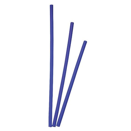 Blue GP Pro spoke shrouds by Bike-It, measuring 21 cm, made of flexible material, packaged in a set of 40 for enhancing bike wheel aesthetics and performance.