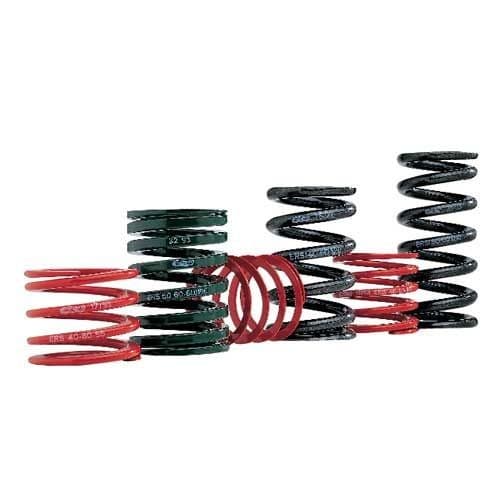 Eibach Competition Springs in various colors, including red, green, and black, with a 2.25-inch internal diameter and 4-inch length, designed for high-performance applications.