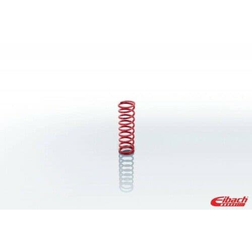 Red coil spring with a diameter of 2.25 inches and a height of 7 inches, designed for a load capacity of 700 lbs, featuring a smooth finish and Eibach branding.