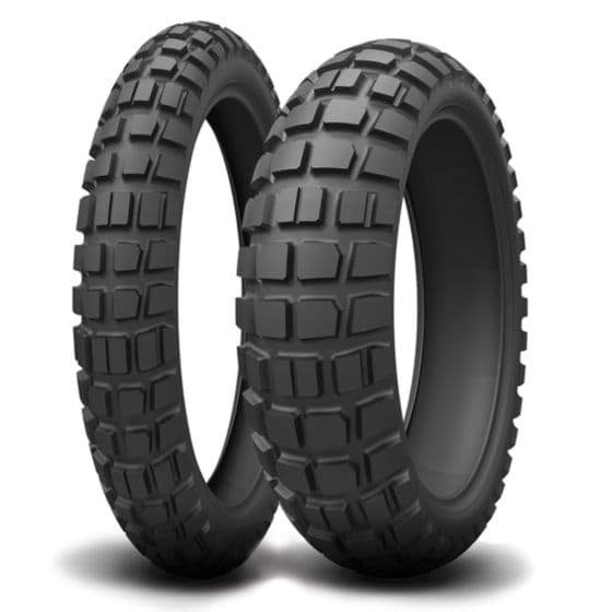 Black Kenda K784 Big Block motorcycle tyre, size 130/80 B17, featuring a rugged tread pattern for enhanced grip, designed for rear installation, marked with M+S and TL specifications.