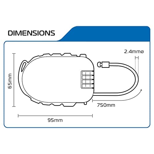 Oxford Retra Combination Cable Lock - 75cm - image 4