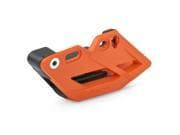 Polisport Performance Chain Guide in vibrant orange, made of durable plastic, designed for KTM SX/SXF 2011-22, EXC 2012-22, and Husqvarna TC/FC/TE/FE 2014-22 models.