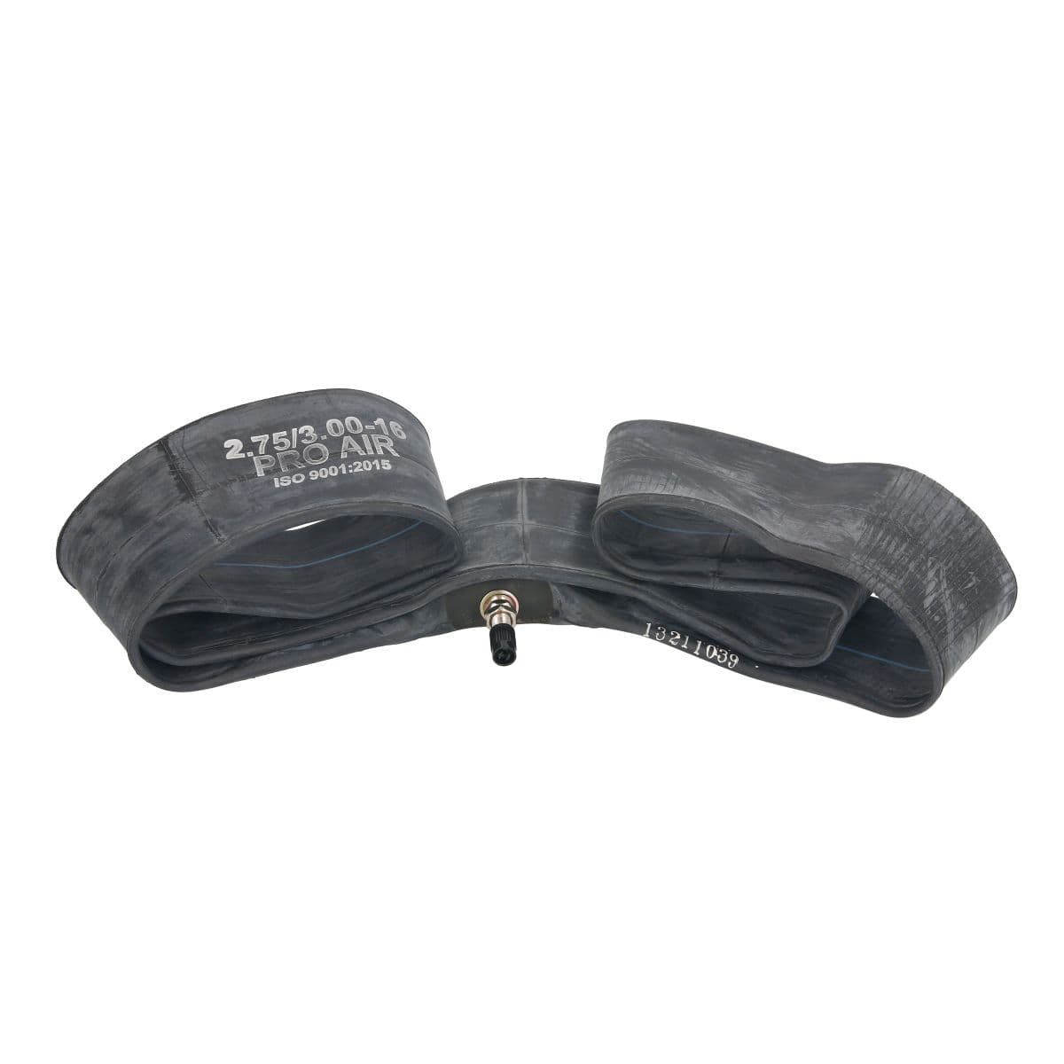 Pro-Air Road Inner Tubes in black rubber, sized 275/300, 16 inches, featuring a straight valve for easy inflation and installation.