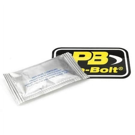 Pro-Bolt Aluminium Quick Release Fairing Bolt Kit in black, featuring durable aluminum construction, includes anti-freeze compound packet and Pro-Bolt logo sticker.