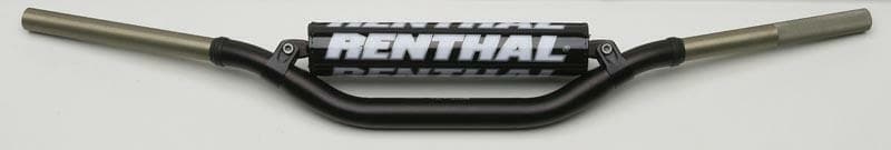 Black Renthal 922 Twinwall RC high bend handlebars featuring a sturdy aluminum construction and prominent white "RENTHAL" branding along the center.