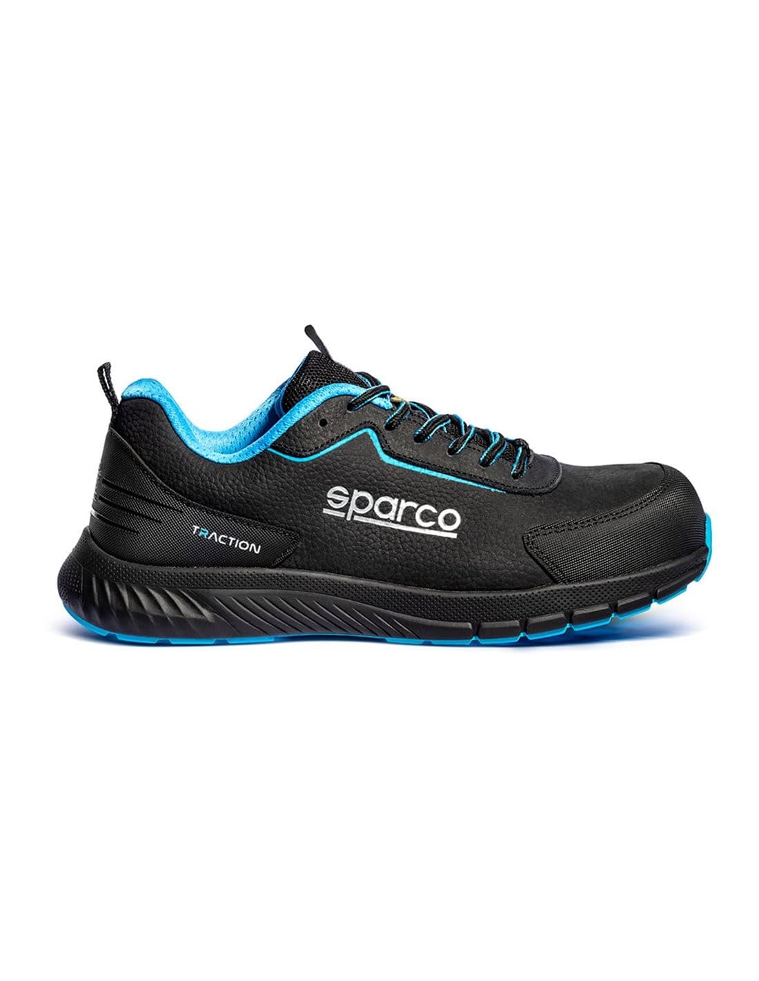 Sparco Traction Takuma Nubuck S3S ESD Safety Shoes - UK 9 / Eur 43, Black/blue - image 3