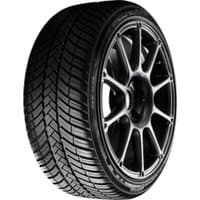 Black Avon AS7 All Season tire, 205/45 R17 88V XL, with sleek tread pattern and alloy wheel.