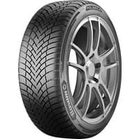 Barum Polaris 6 tire, 225/60 R16, black tread with V-shaped pattern, silver rim, XL EVc branding.