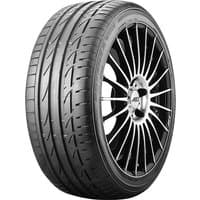 Bridgestone Potenza S001 RFT tire, 275/35 R20, black tread with rim protection, sleek grooves, and runflat technology.