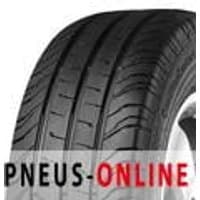 Black Conti-VanContact 200 tire with deep grooves and tread pattern, designed for vans, by Continental.