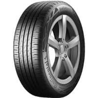 Continental EcoContact 6Q tire, 245/35 R21, black with kerbing rib, detailed tread pattern, silver rim.