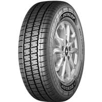 Dunlop Econodrive AS tire, size 225/70 R15C, black with detailed tread pattern and sidewall branding.