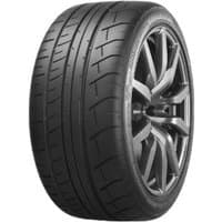 Dunlop SP Sport Maxx GT600 tire, black with deep tread pattern, 285/35 ZR20 size, features rim protection.