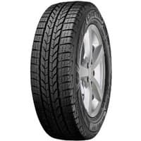 Goodyear UltraGrip Cargo tire, black with detailed tread pattern, size 195/70 R15C, mounted on a silver alloy wheel.