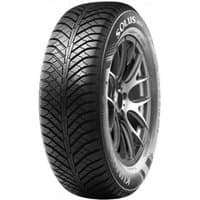 Kumho Solus 4S HA31 tire, black with detailed tread pattern, size 255/60 R17, sidewall branding visible.