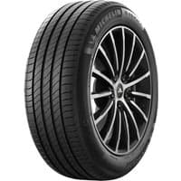 Michelin E Primacy tire, 285/45 R20, black with rim protection ridge, features sleek tread design and sidewall branding.