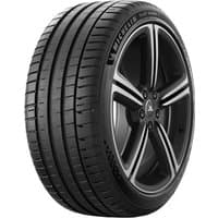 Michelin Pilot Sport 5 tire, black with detailed tread pattern, size 225/45 R18, featuring sleek sidewall design.