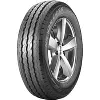 Nankang Van CW-25 tire, 155 R12C size, black rubber with tread pattern, sidewall branding, and silver wheel rim.