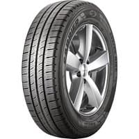 Pirelli Carrier All Season tire, 195/75 R16C size, black with detailed tread pattern and sidewall branding.