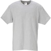 Heather grey Portwest Turin T-shirt, short sleeves, crew neck, XXL size, simple design.