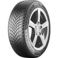 SEMPERIT Speed-Grip 5 tire, 215/60 R16, black with detailed tread pattern and silver rim, labeled 99H XL EVc.