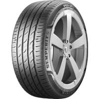 Black Semperit Speed-Life 3 tire, 185/60 R15 size, with detailed tread pattern and silver alloy wheel.