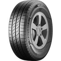 Black Semperit Van-Life 3 tire with five-spoke alloy wheel, size 215/75 R16C, featuring detailed tread pattern.