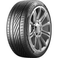 Uniroyal RainSport 5 tire, 235/35 R20, black with asymmetric tread pattern and kerbing rib, mounted on alloy wheel.