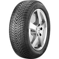 Vredestein Snowtrac 5 tire, 175/65 R14 82T, black rubber with V-shaped tread pattern and silver alloy wheel.