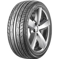 Yokohama Advan Fleva V701 tire, 195/50 R15 82V, with sleek tread pattern and silver alloy wheel.
