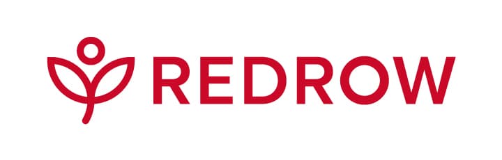 Redrow logo featuring a stylized flower design, symbolizing new housing development in Yorkshire.