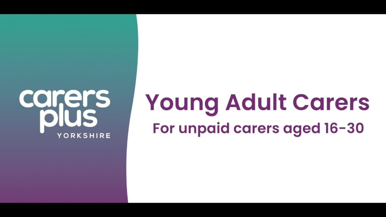Carers Plus Yorkshire logo with gradient background