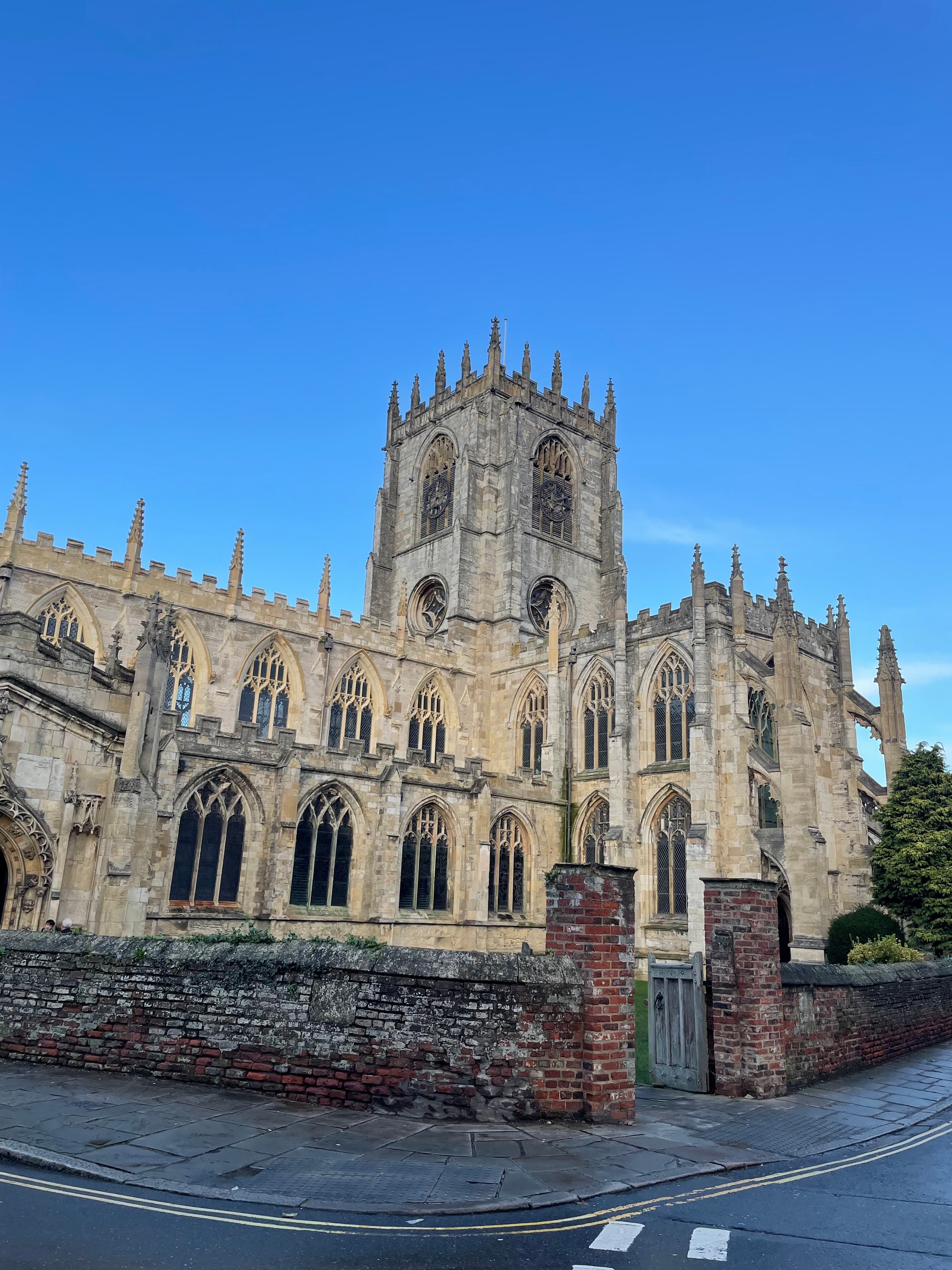 Gothic cathedral with intricate stonework and tall spires