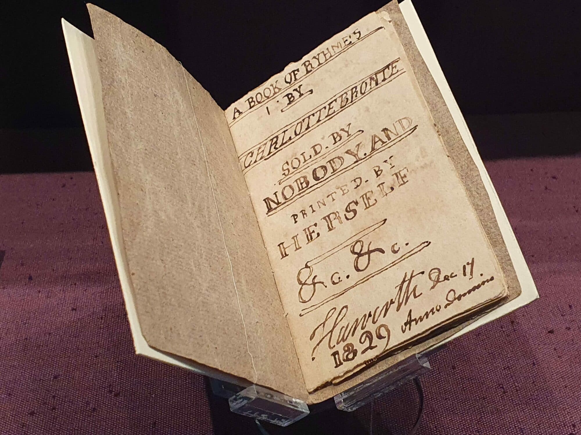 Charlotte Bronte manuscript returns to Haworth