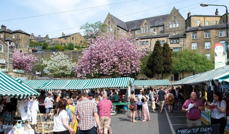 Visiting the Hebden Bridge market