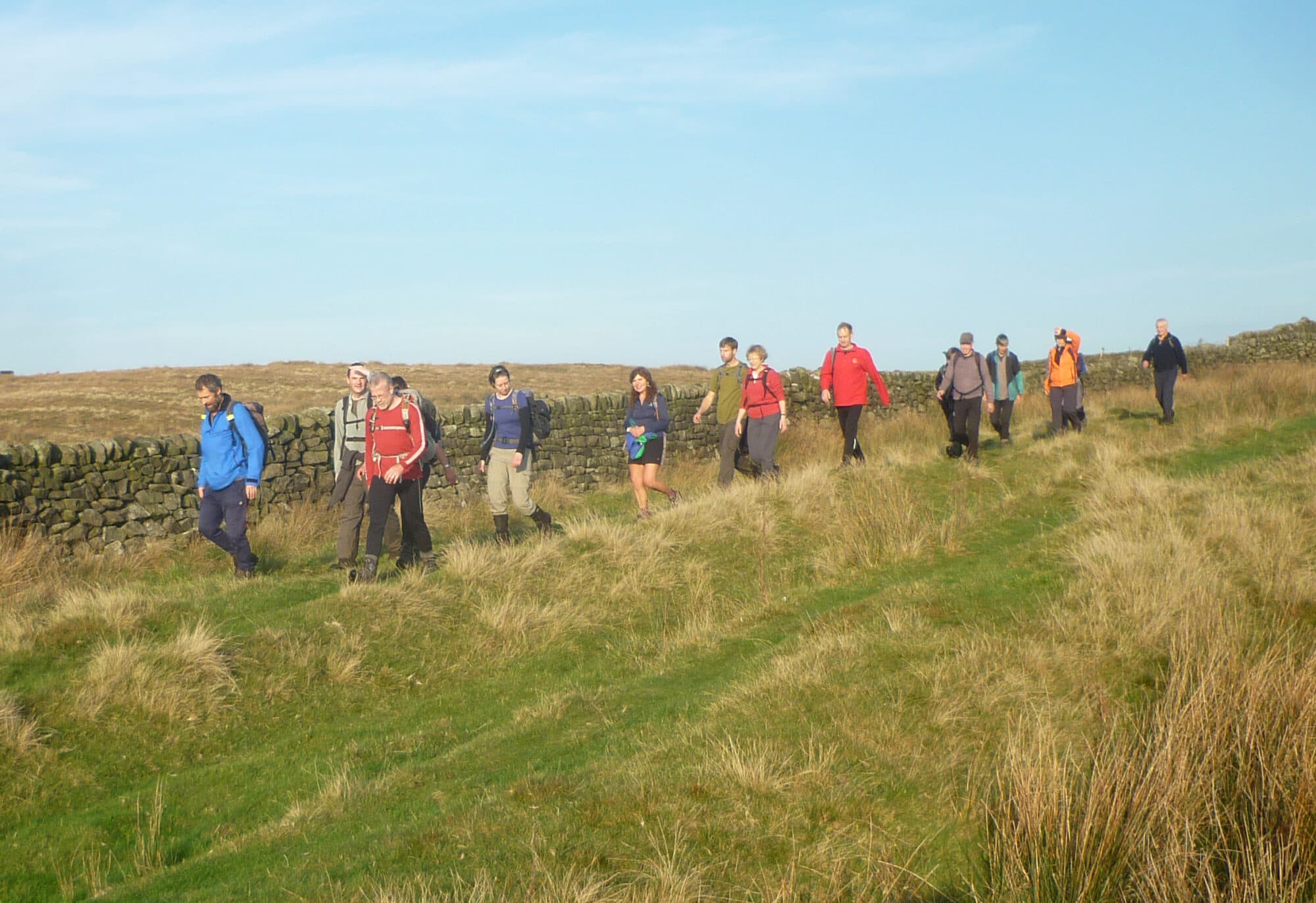 walkers on a Skipton walking trail