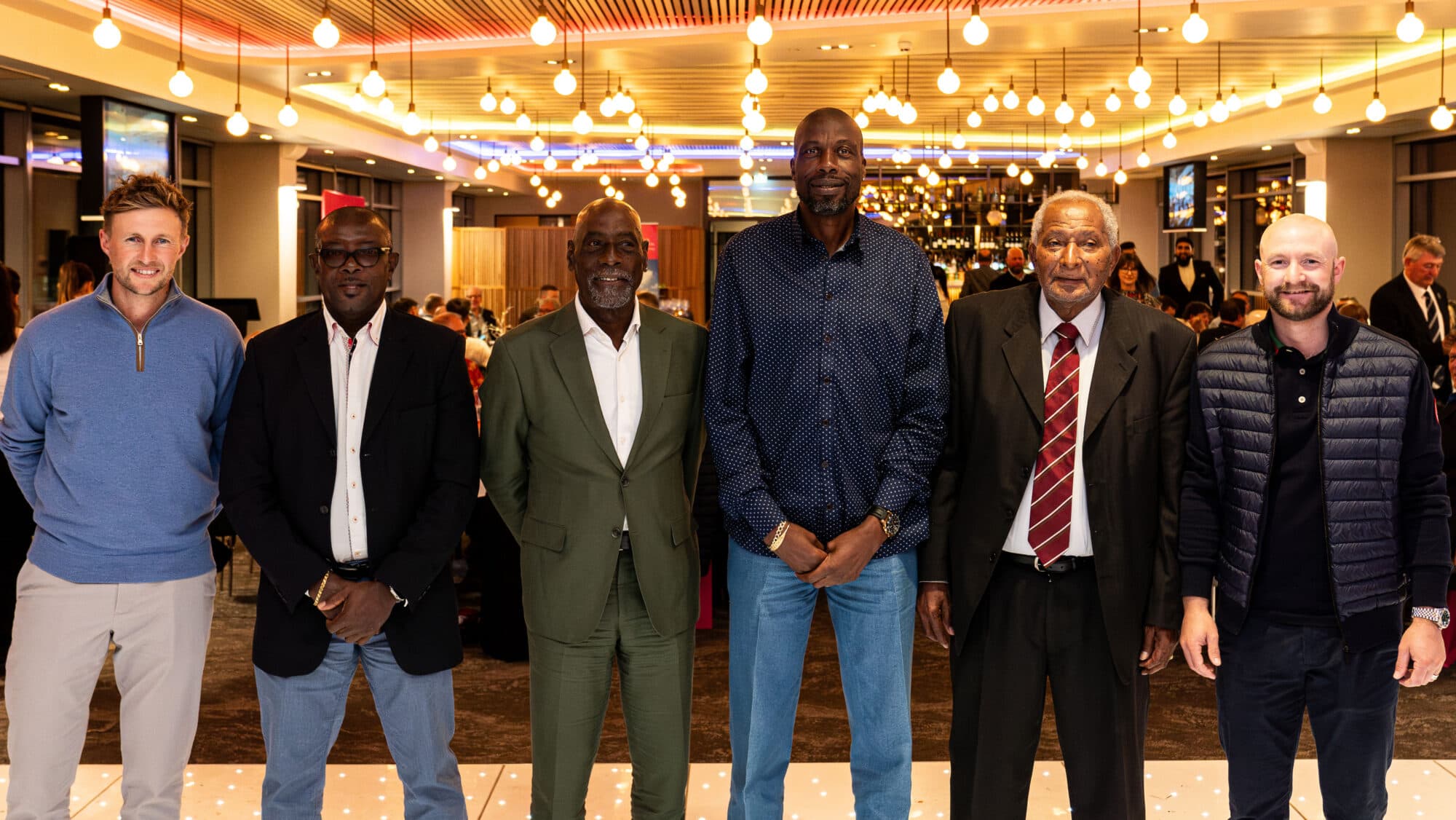 Cricket legends in Leeds