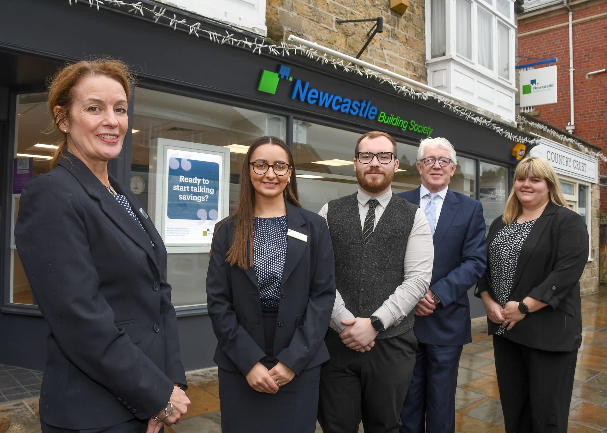 The team at Newcastle Building Society's Pickering branch