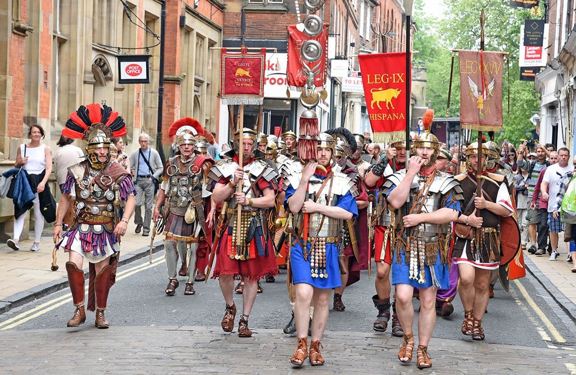 Romans in York for treasure hunt