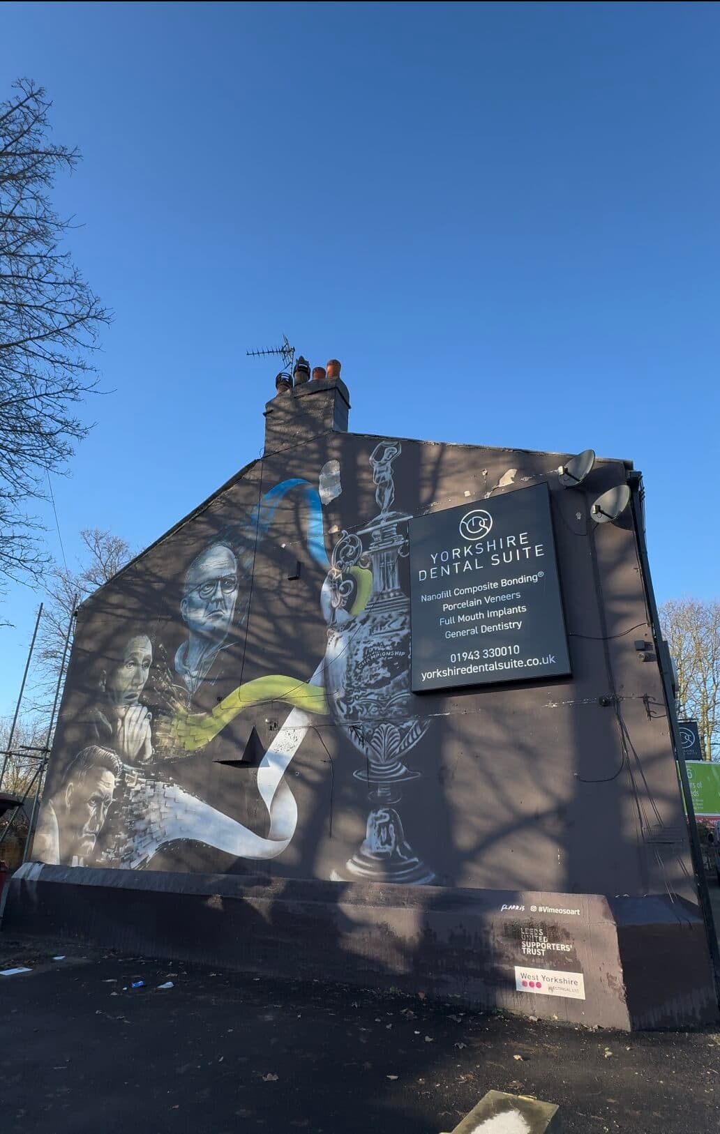 What Is Yorkshire Dental Suite Doing To Save The Iconic Leeds United Mural In Guiseley?