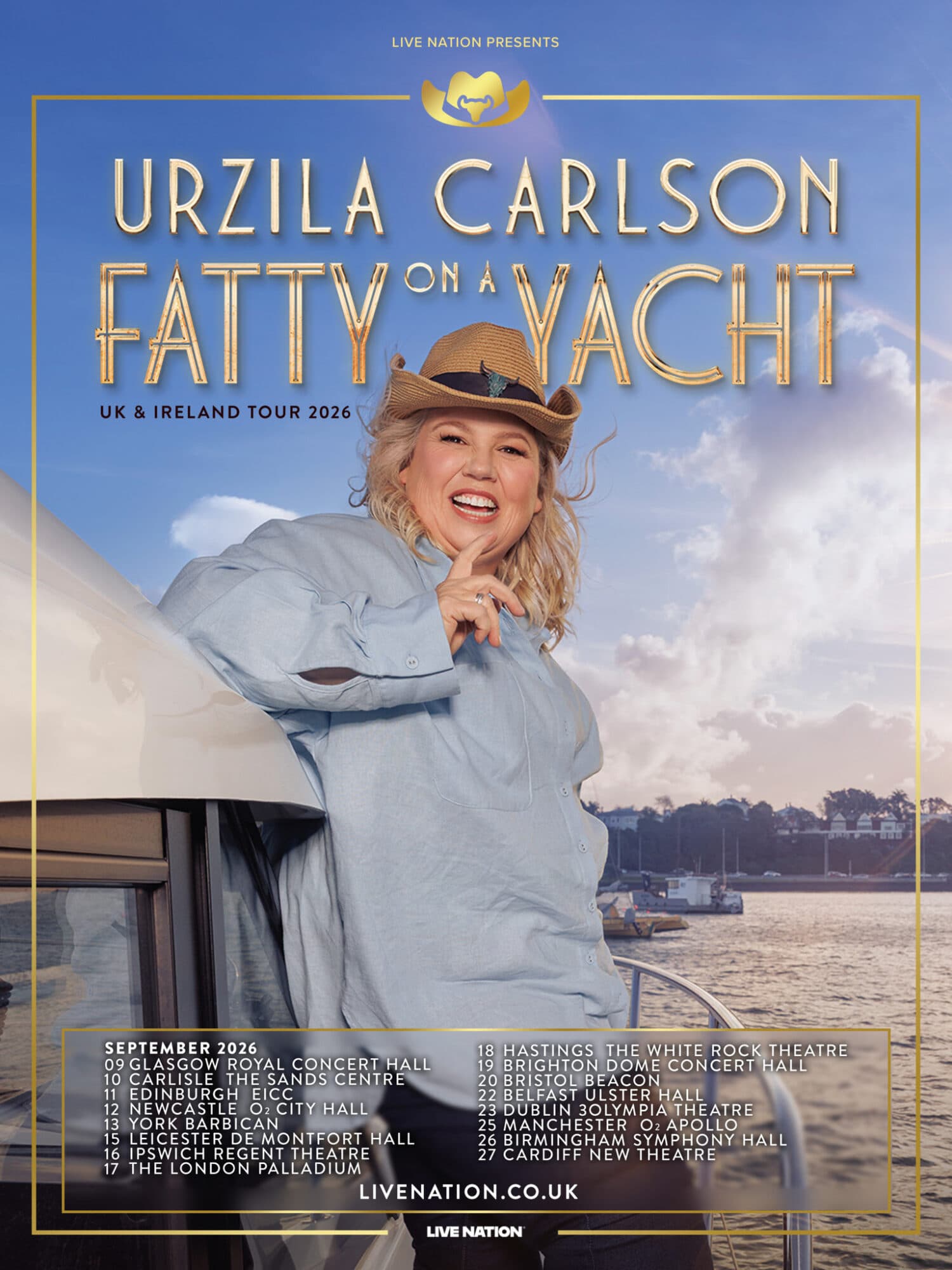 Urzila Carlson's Fatty On A Yacht UK Tour is Coming to York