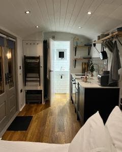 Accommodation at Luxury Shepherds Hut - The Sweet Pea by the lake in york