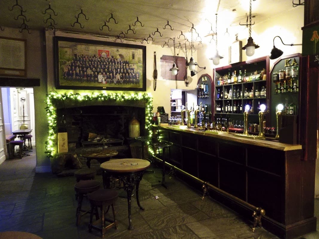 Dining at The King's Arms Hotel in bainbridge