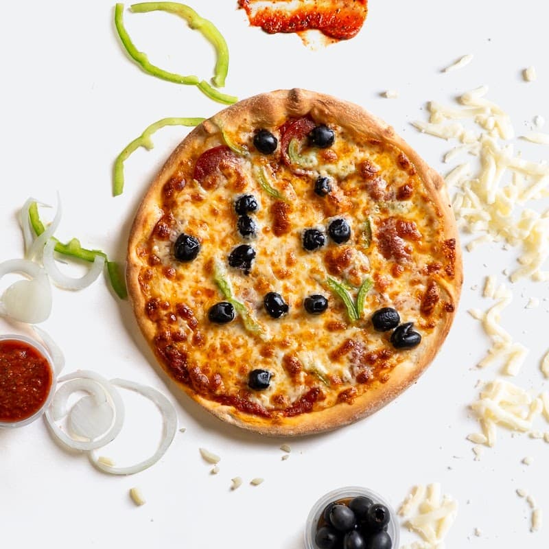 Dining at Picasso Pizza in batley