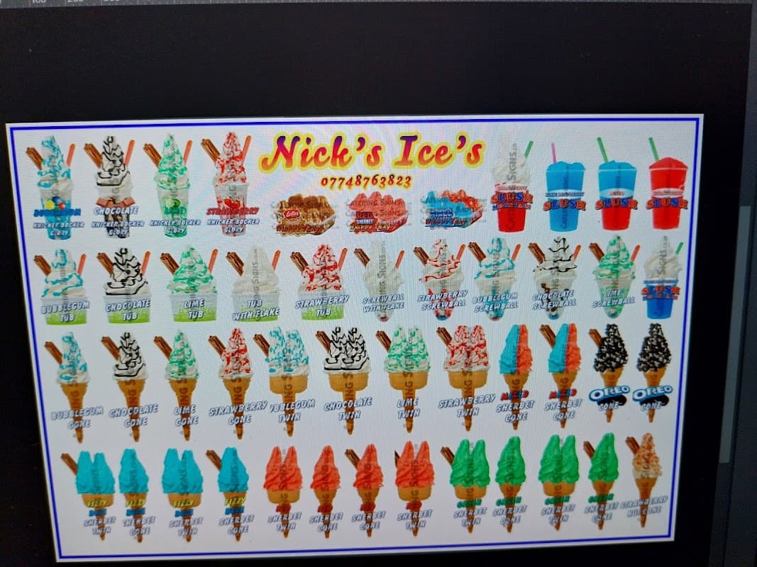 Nicks ices Ice Cream Van Hire in Leeds - Ice Cream Shops in beeston