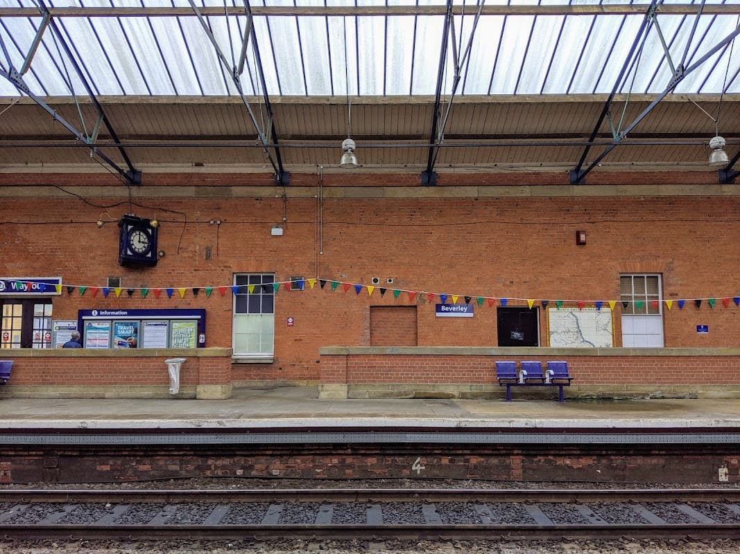 Bus Stop at Beverley Railway Station - Railway Stations in beverley