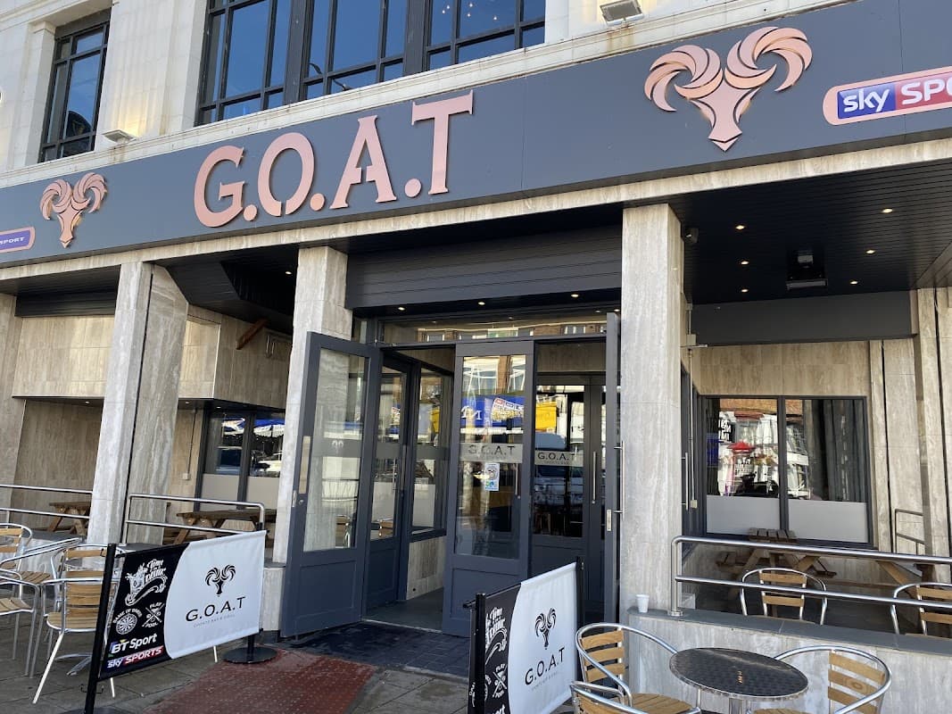 Food & drink at G.O.A.T Sports Bar in bridlington